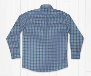 Southern Marsh Hartsville Plaid Dress Shirt French Blue & Mint