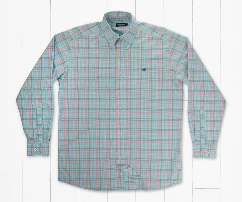 Southern Marsh Aiken Windowpane Wrinkle Free Dress Shirt