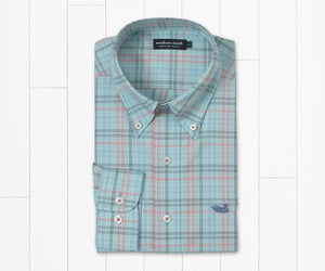 Southern Marsh Aiken Windowpane Wrinkle Free Dress Shirt