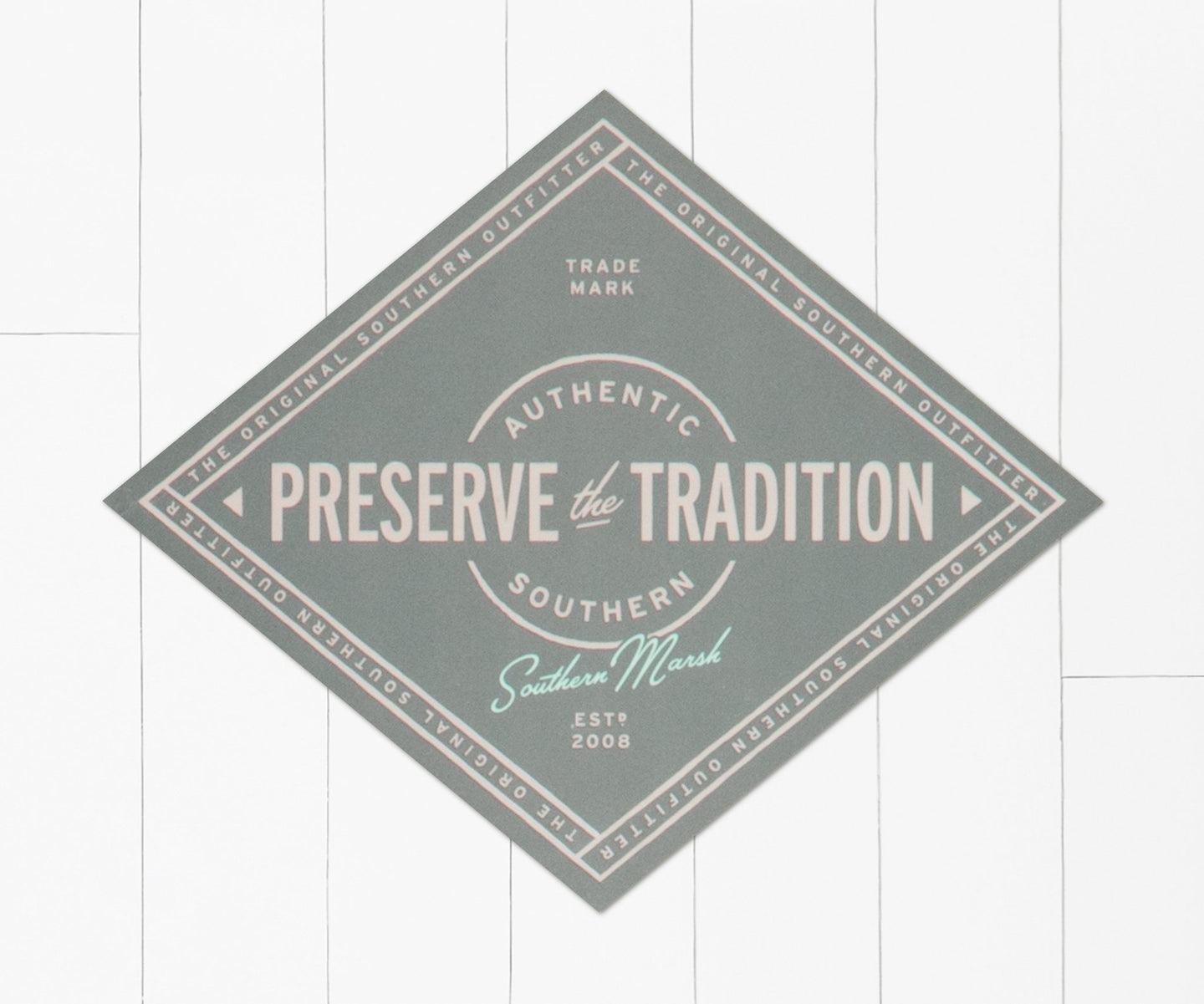 Southern Marsh Southern Tradition Retro Sticker - Dark Gray