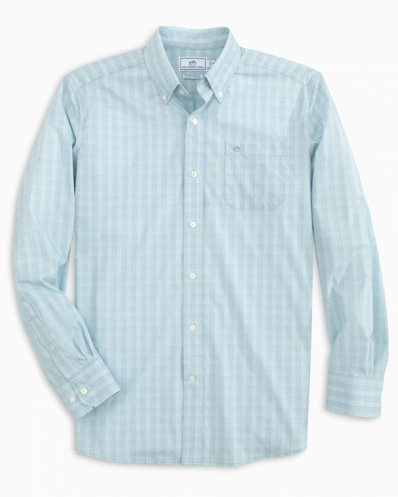 Southern Tide Men's Carlton Plaid BRRR Intercoastal Sport Shirt