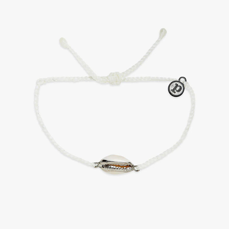 Puravida Costa Cowrie Silver Bracelet