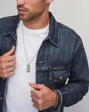 Load image into Gallery viewer, Kendra Scott Men&#39;s Dog Tag Necklace Oxidized Silver