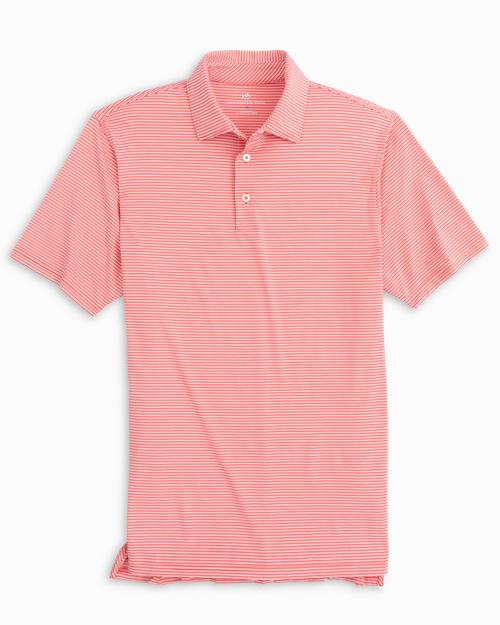 Southern Tide Men's Driver Classic Strip Performance Short Sleeve Polo