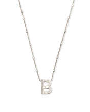 Load image into Gallery viewer, Letter Pendant Necklace - Silver