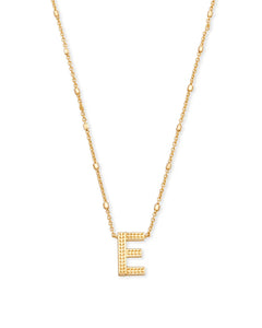 Letter Pendant Necklace - Gold