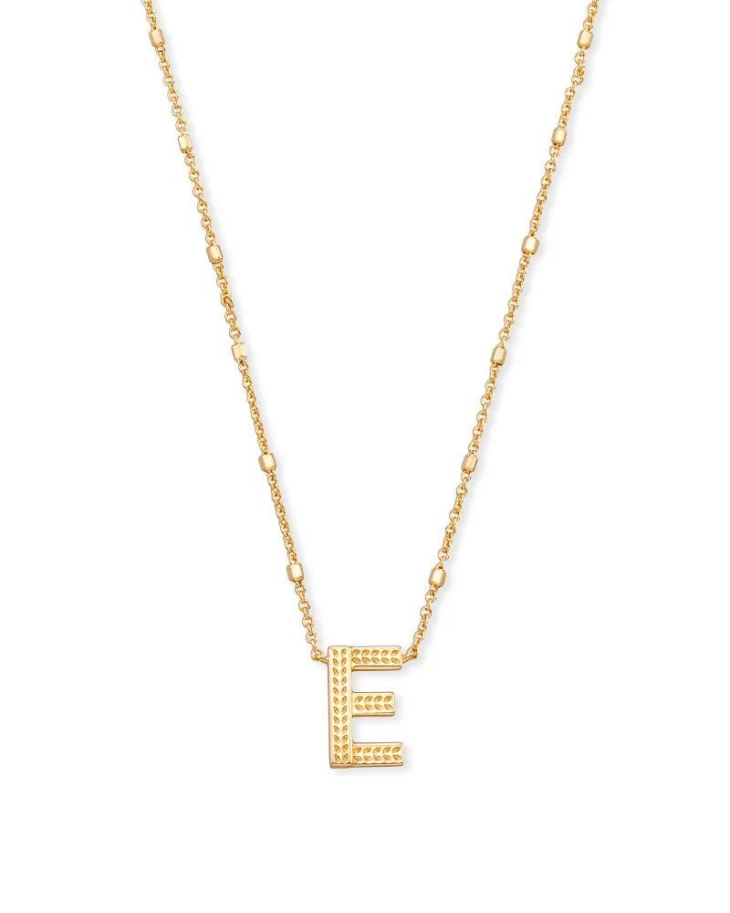 Letter Pendant Necklace - Gold