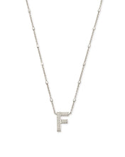 Load image into Gallery viewer, Letter Pendant Necklace - Silver