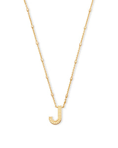 Letter Pendant Necklace - Gold