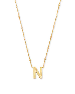 Letter Pendant Necklace - Gold