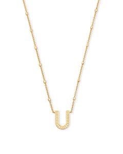 Letter Pendant Necklace - Gold