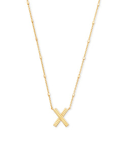 Letter Pendant Necklace - Gold