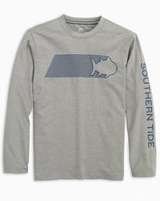 Load image into Gallery viewer, Southern Tide Youth Long Sleeve Lined Skipjack Heather Performance Tee