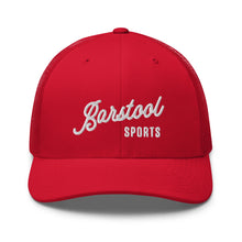 Load image into Gallery viewer, Barstool Sports Script Trucker Hat - Red