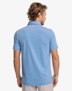 Southern Tide Men's SS Shores Stripe brrr-eeze Performance Polo