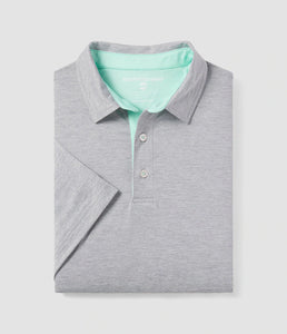 Southern Shirt Co. Men's Grayton Heather Polo- Quarry