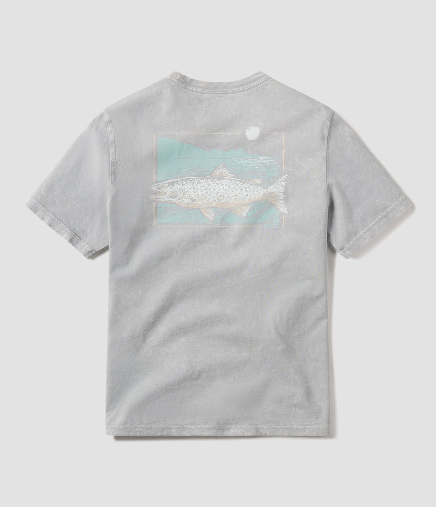 Southern Shirt Men's Linocut Trout SS Tee