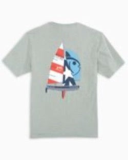 Southern Tide ST USA Sailboat Short Sleeve Tee