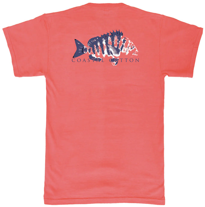 Coastal Cotton Sheepshead SS Tee Red